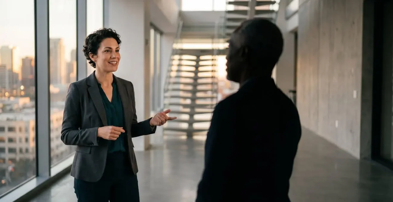 Un dirigeant d'entreprise en pleine séance de coaching stratégique, symbolisant la transformation et la croissance rapide du chiffre d'affaires.