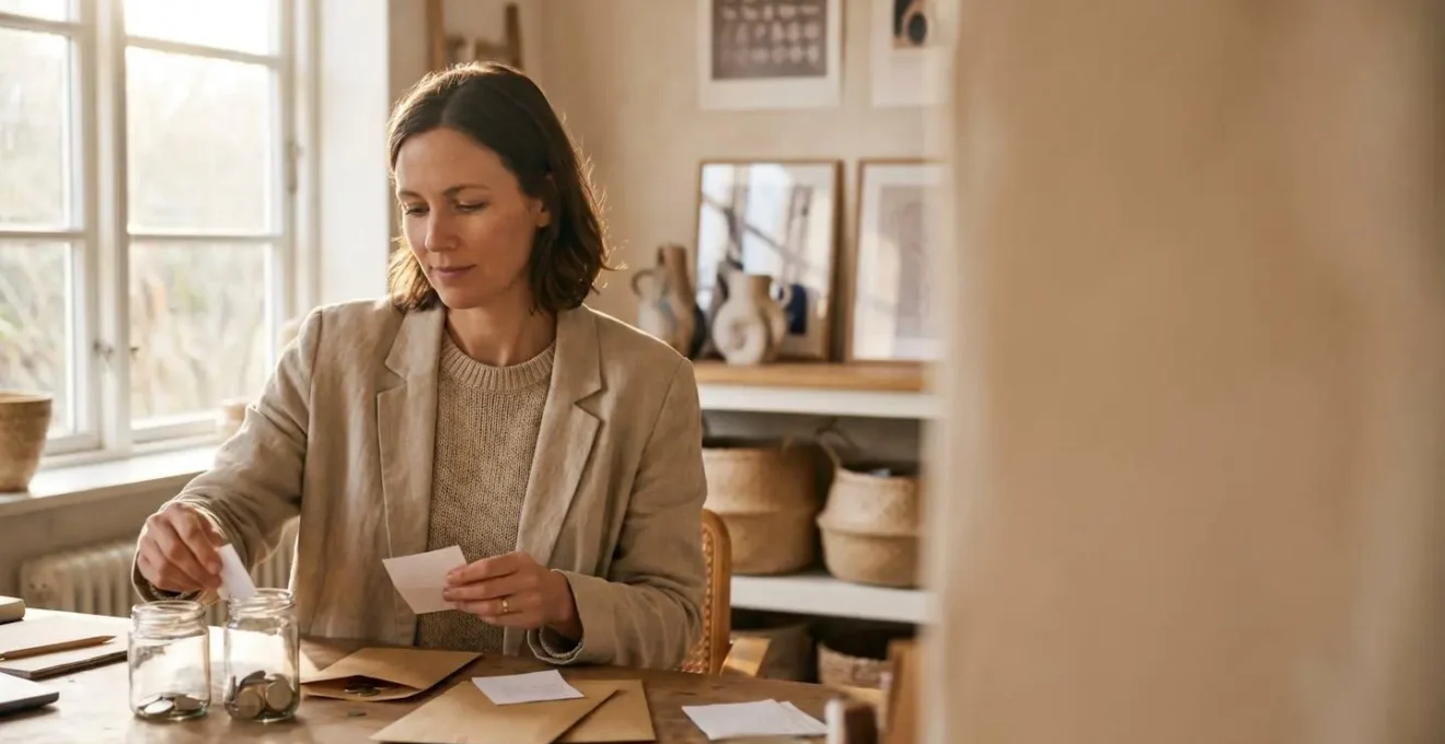 Dirigeant de petite entreprise organisant sereinement ses finances au quotidien sans formation comptable