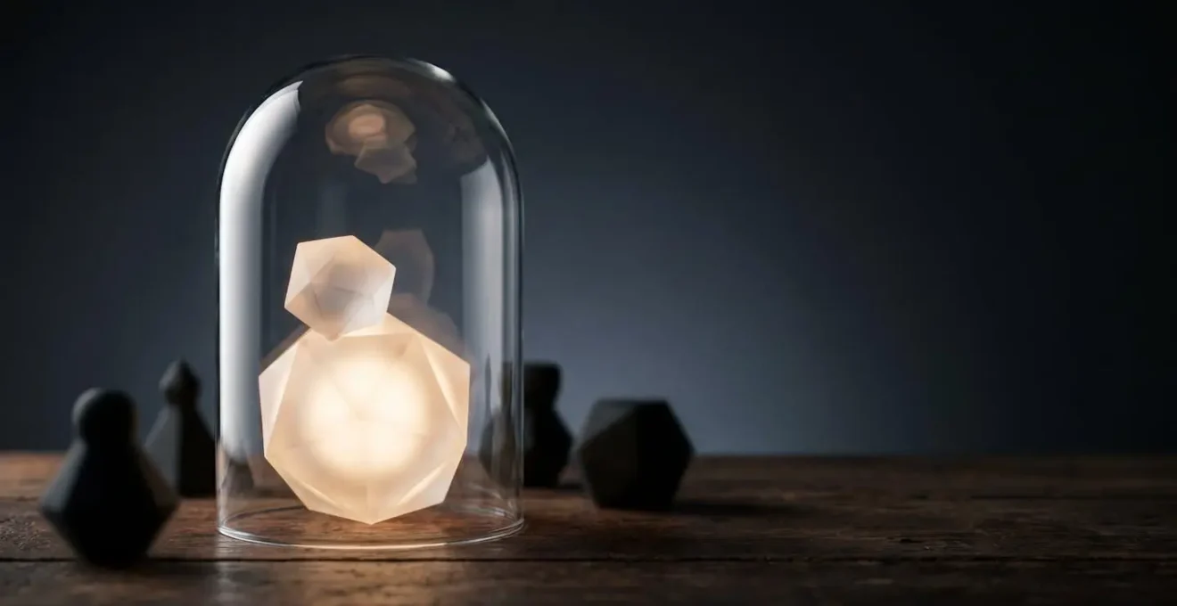 Photographie symbolique d'une innovation protégée comme un bouclier stratégique face à la concurrence