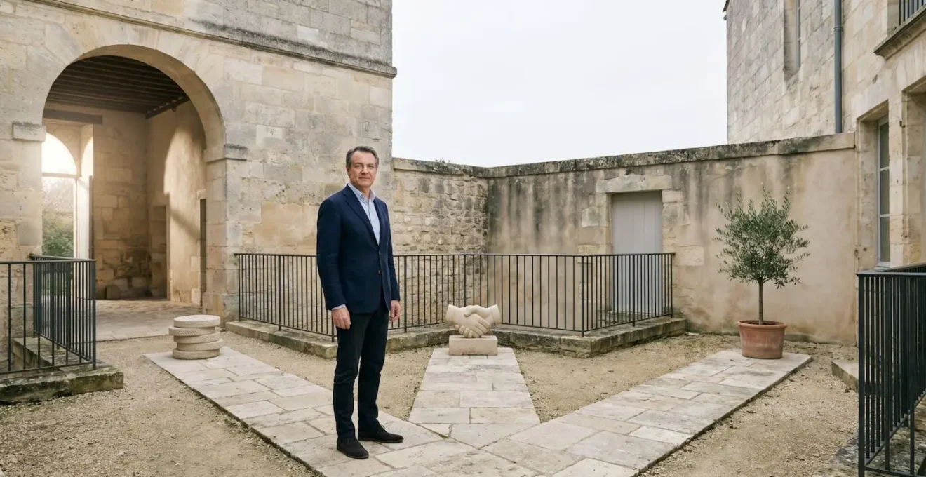 Symbolique des organismes publics français qui financent et accompagnent la création d'entreprise, sous forme de chemins convergents vers un projet entrepreneurial